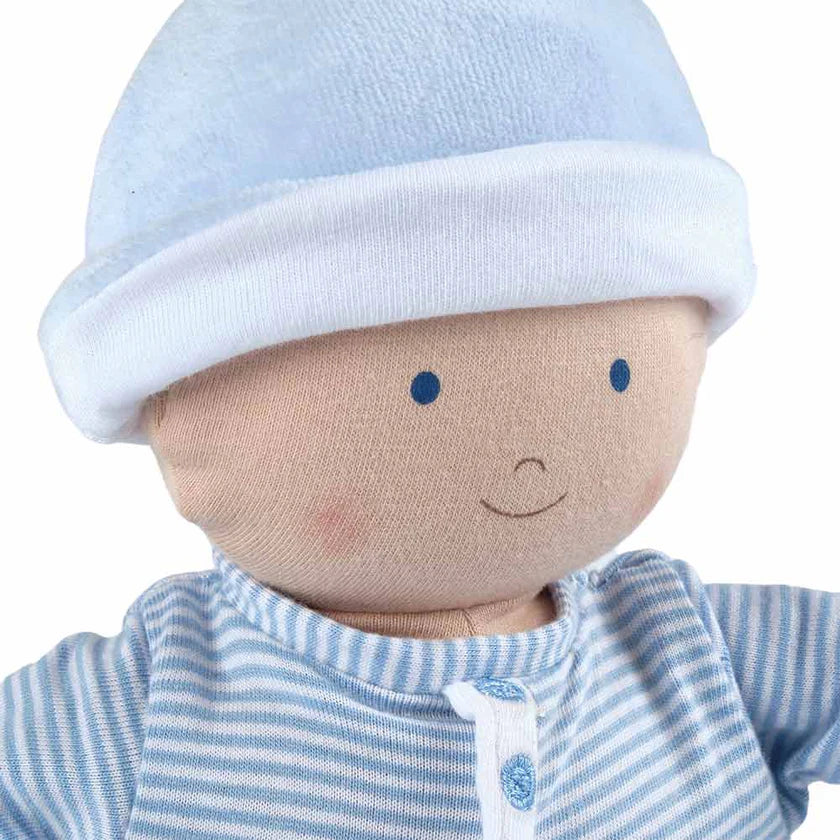 Cherub Baby in a Blue Outfit, Baby's Fist Soft Doll