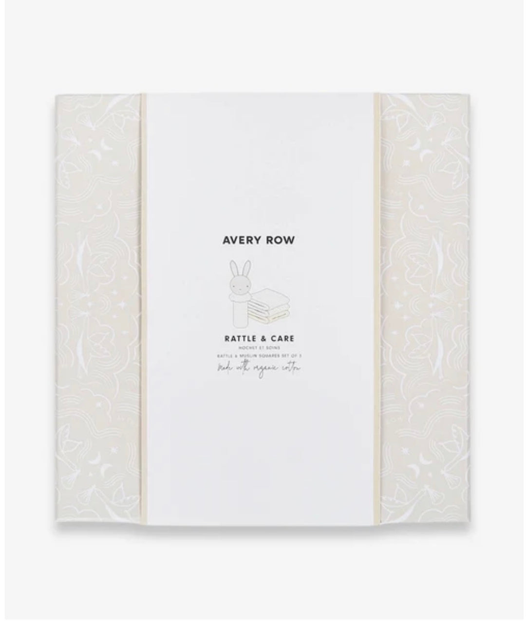 Rattle & Care Organic New Baby Gift Set - Chamomile By Avery Row