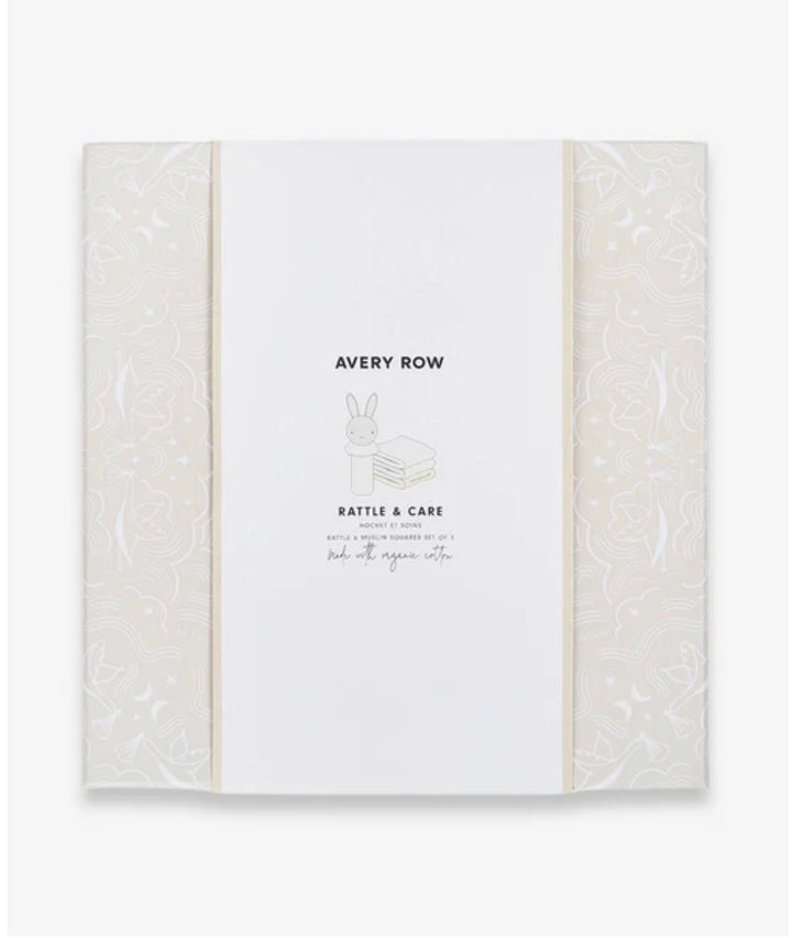 Rattle & Care Organic New Baby Gift Set - Chamomile By Avery Row