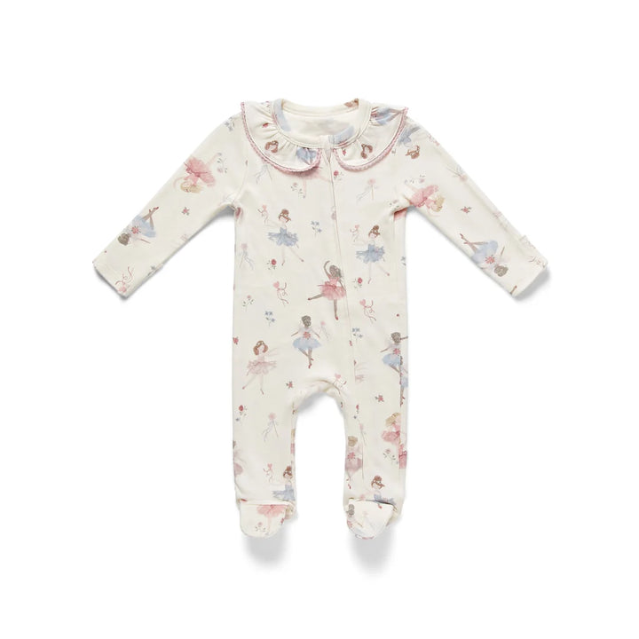 Ballerina baby sleepsuit in organic cotton 