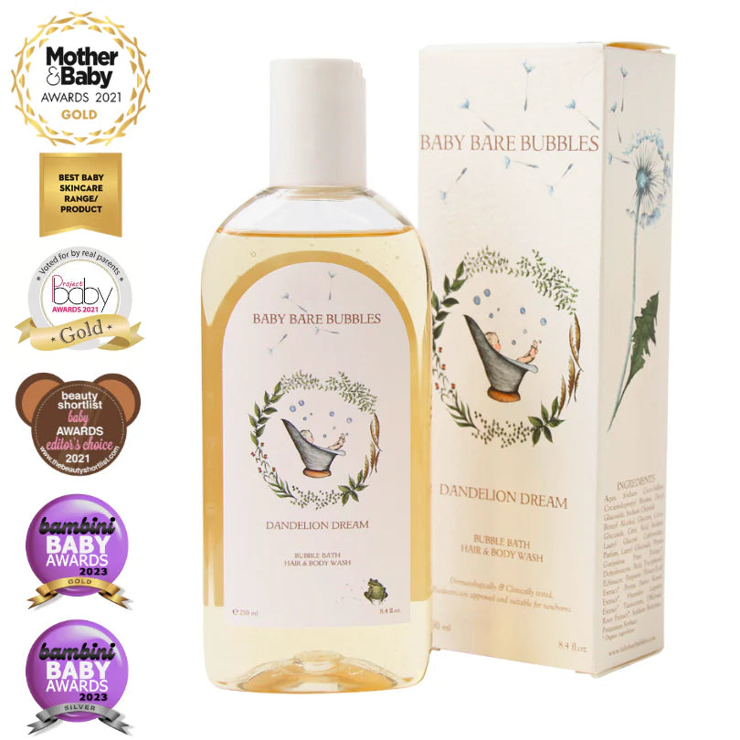 Luxury Baby Shampoo, Body Wash & Bubble Bath By Baby Bare Bubbles