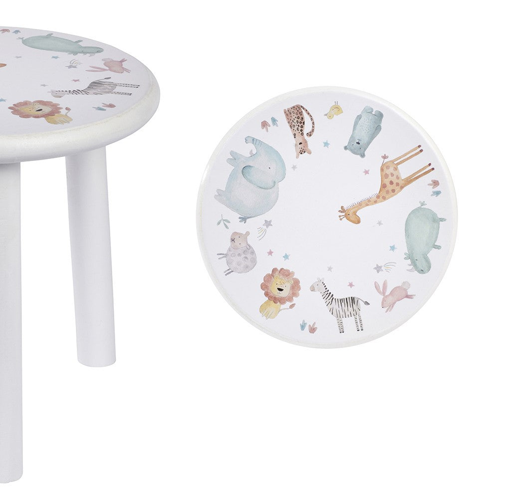 Nursery Stool With Animal Design, New Baby Gift, Sibling Gift