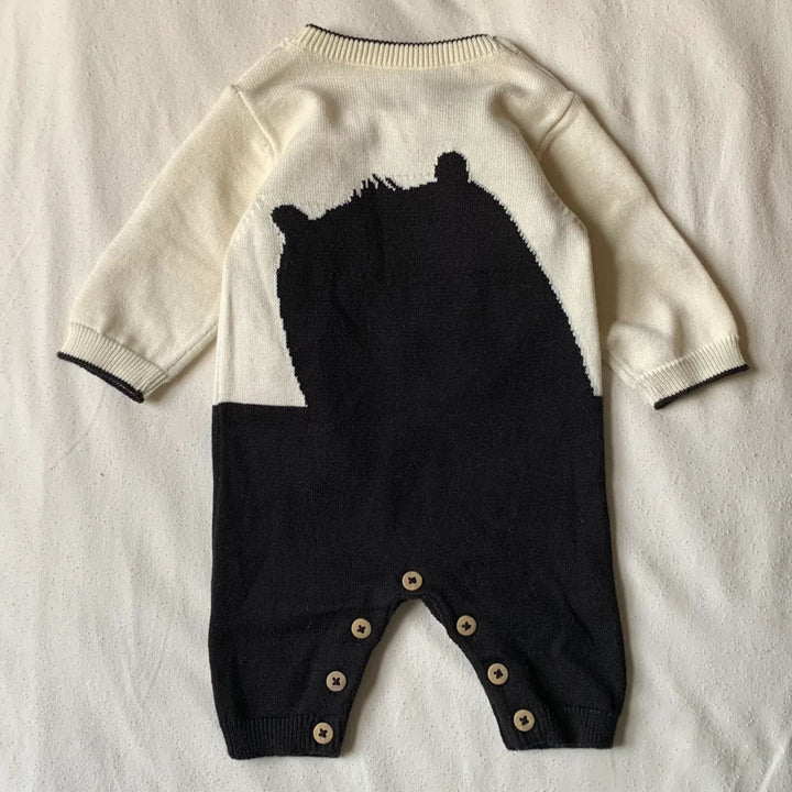 Fable And Bear Baby Bear Organic Knit Romper