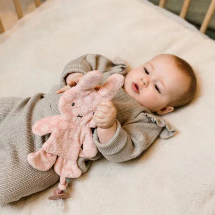 Pink Miffy Baby Girl Hamper Basket With Baby Cardigan