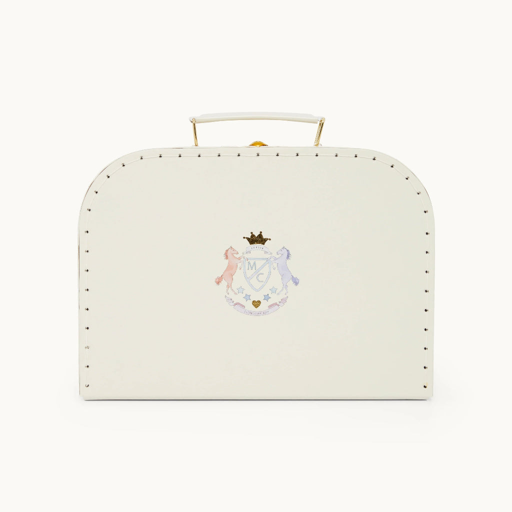 Luxury baby Christmas gift with organic Christmas  pyjamas , steiff teddy and soft knit pompom hat in Marie-Chantal keepsake case 