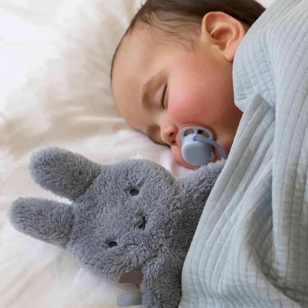 Blue Miffy by Little Dutch fluiffy comforter with dummy attachment