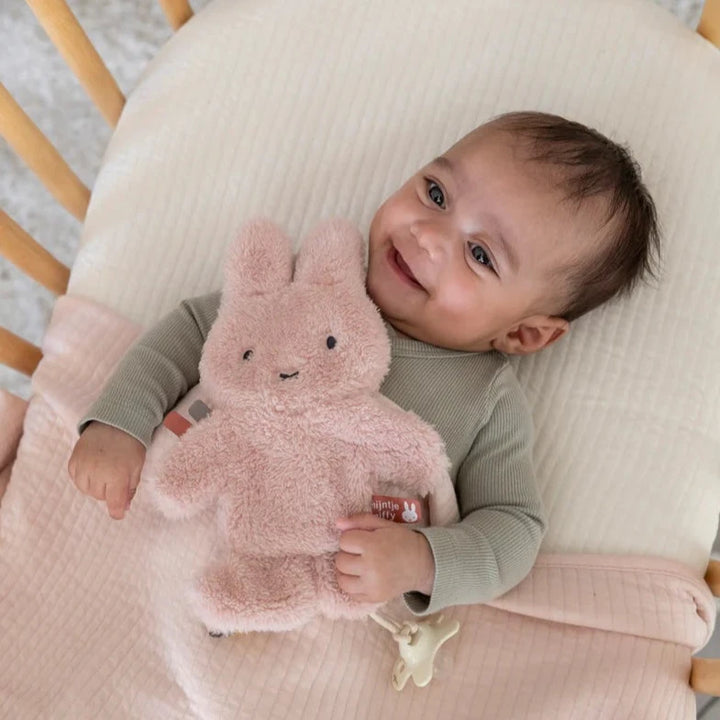 Pink fluffy Miffy comforter and dummycloth with taggie