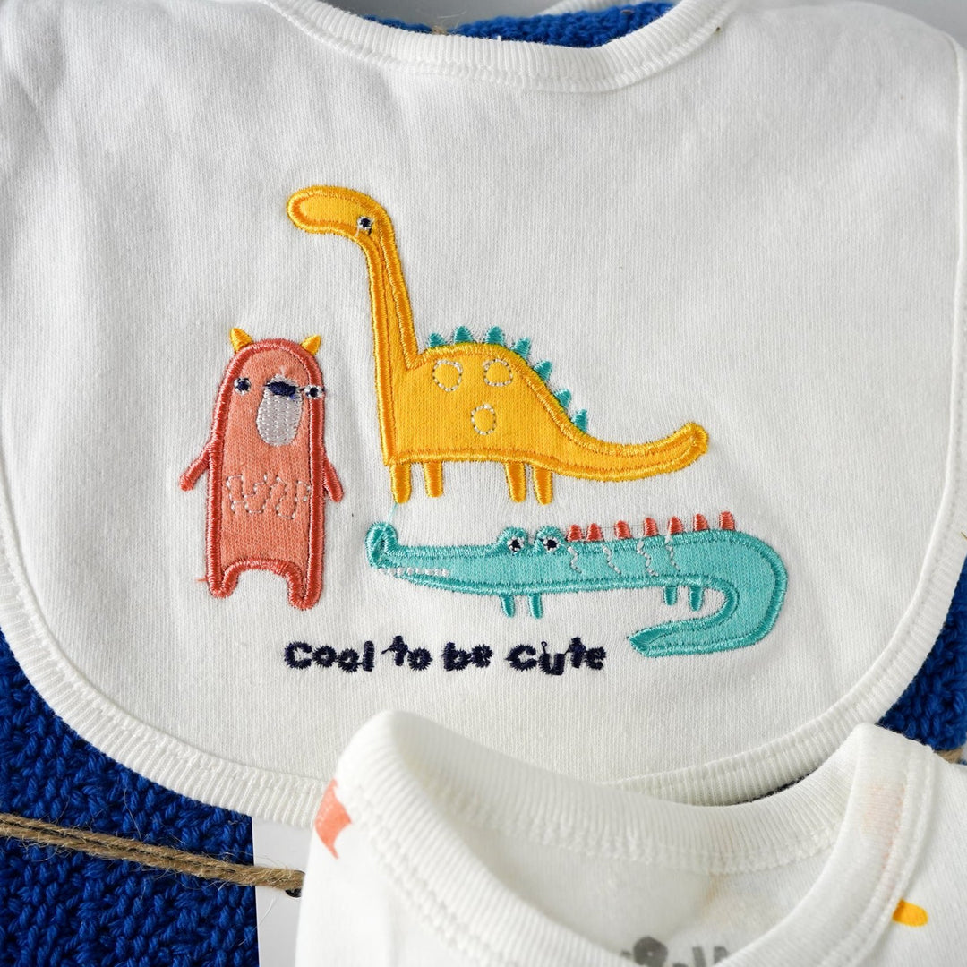 Baby Boy Dinosaur Hamper Basket, Baby Clothing Outfit, Dinosaur Taggie