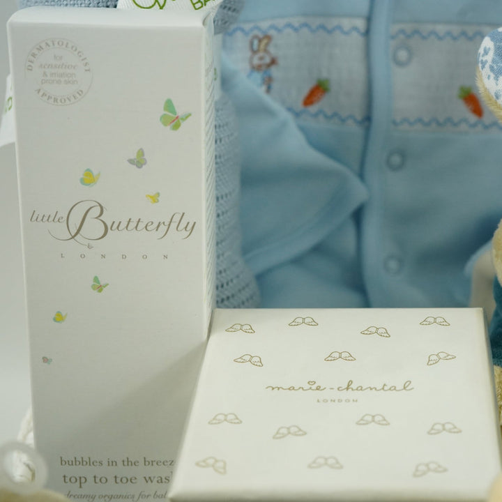 baby toiletries and luxury candle