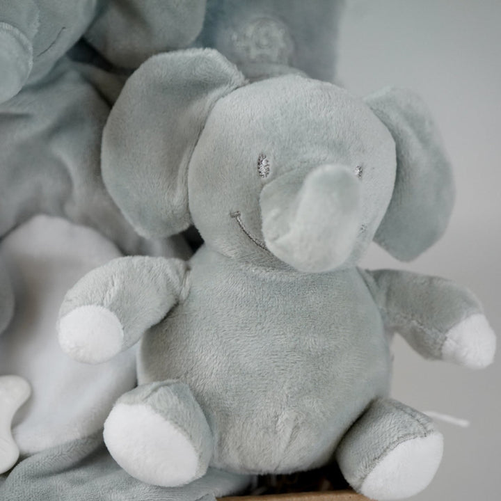 New Baby Hamper Box, Eco Friendly Grey Baby Elephant