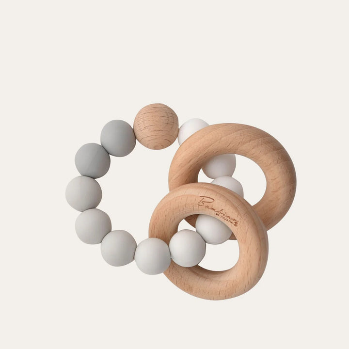 Baby Teether Silicon & Wood By Bambino