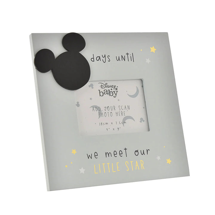 Countdown & Baby Scan Frame Disney Mickey Mouse Blue