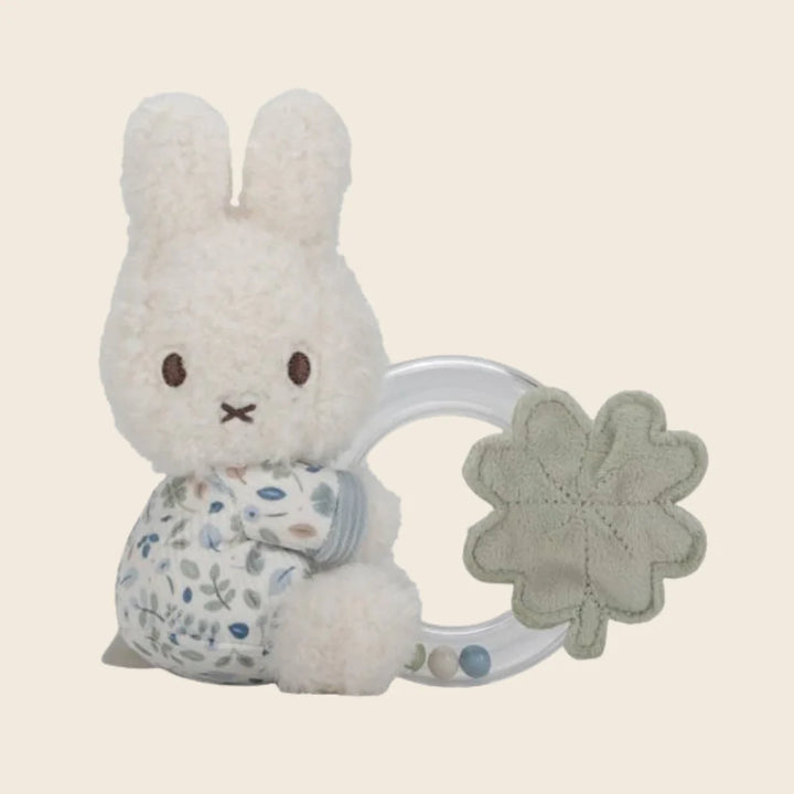 Miffy x Little Dutch Lucky Leaves Baby Rattle