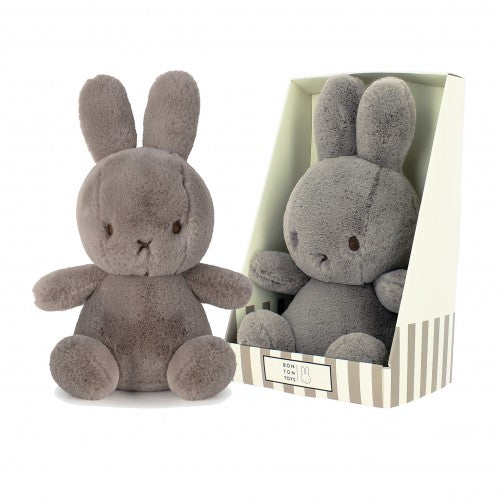 Miffy Bunny Taupe Plush Toy in Gift Box