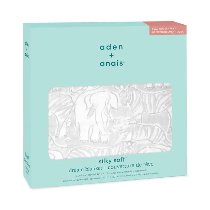 Aden & Anais Boutique Silky Soft Dream Blanket, Culture Club Animal Kingdom