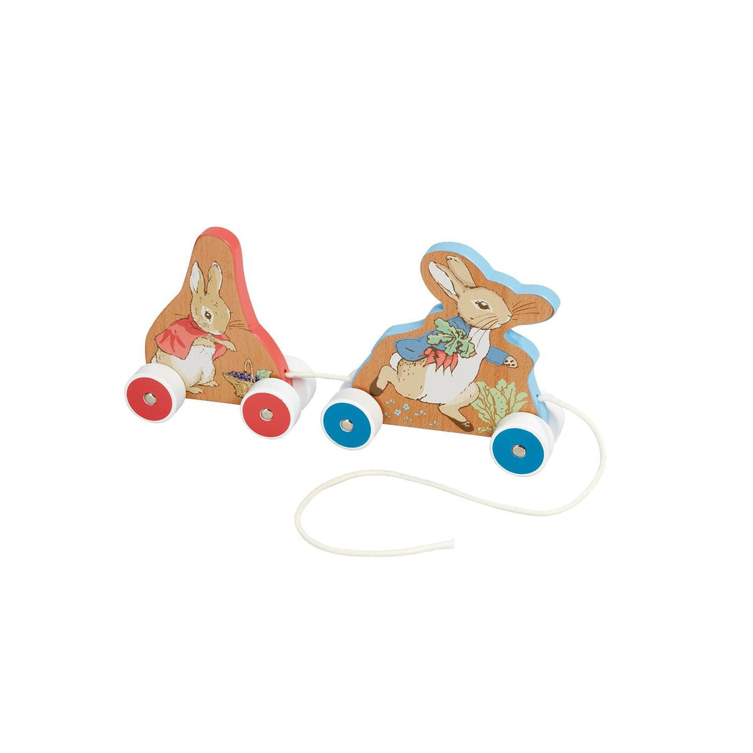 Peter rabbit wooden pullalong toy 