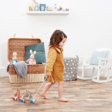 Peter rabbit wooden pullalongtoy