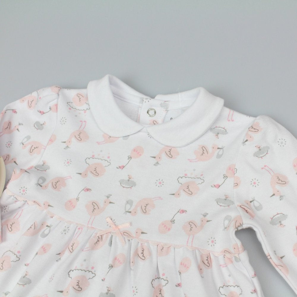 Baby Girl Dress, Headband & Matching Bootees 0-3 months