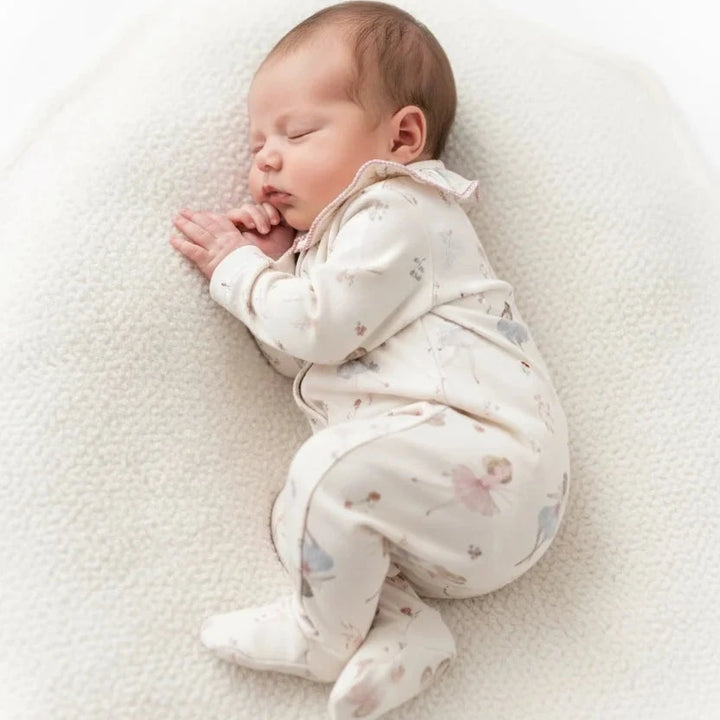 Ballerina baby sleepsuit in organic cotton 