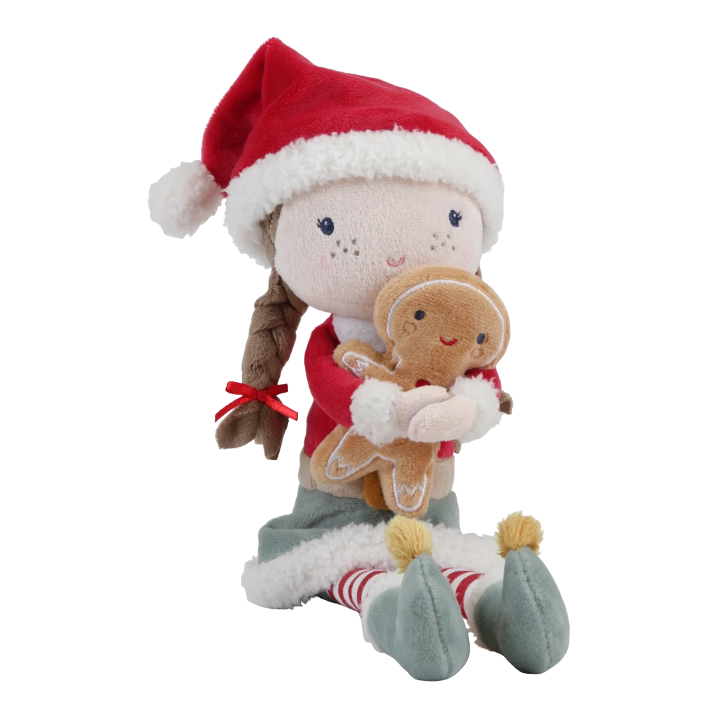 rosa christmas rag doll