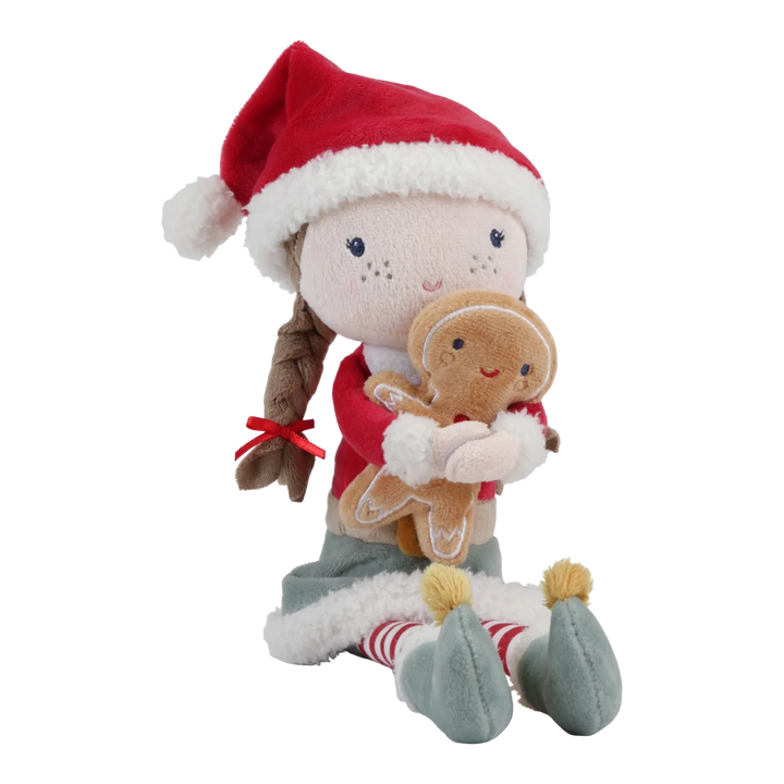 rosa christmas rag doll