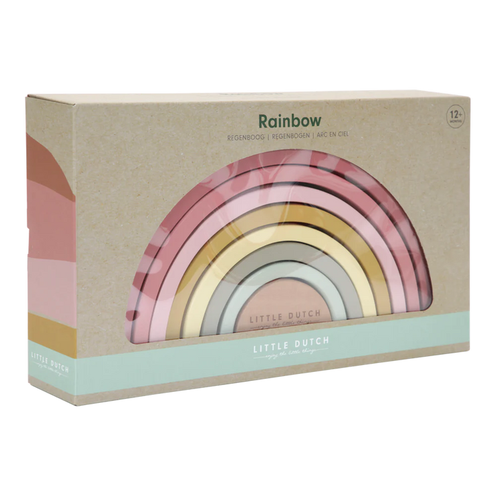 Pink wooden stacking rainbow