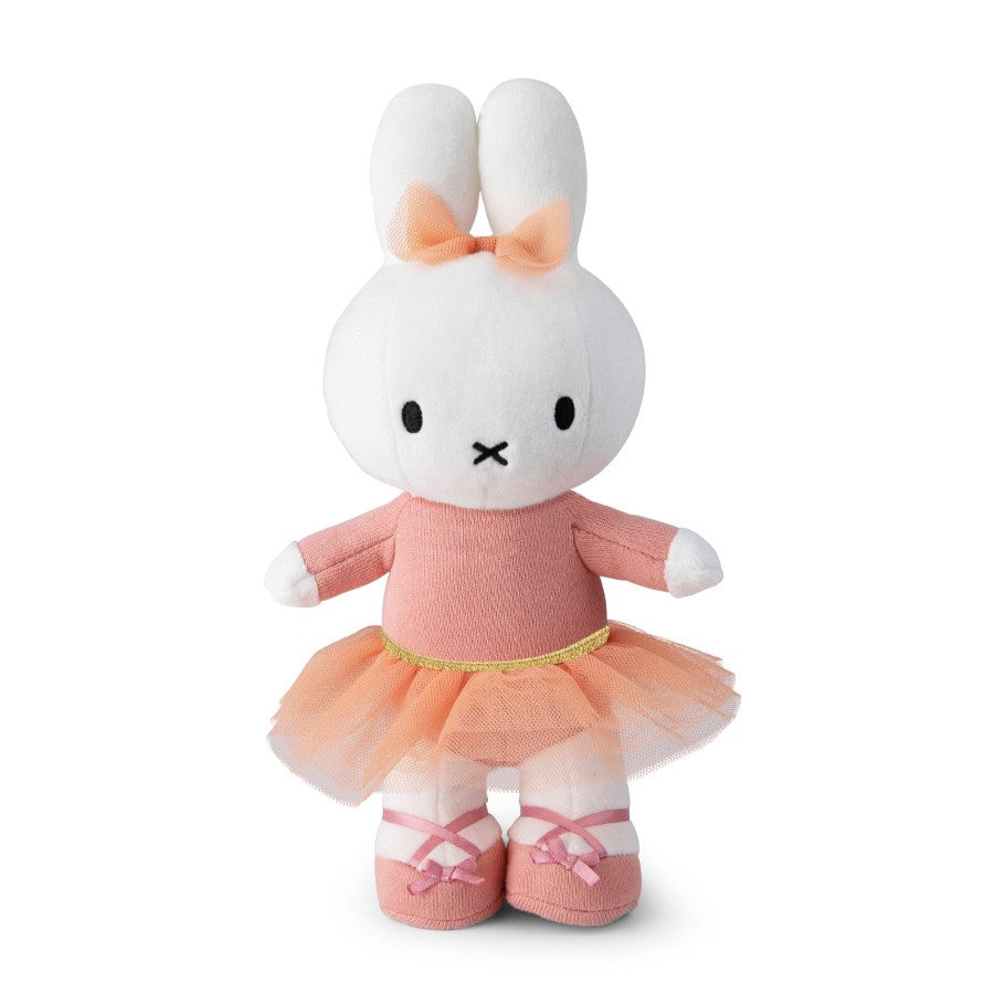 white miffy soft toy in a pink ballerina outfit