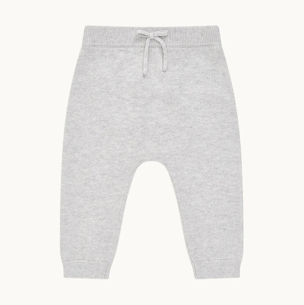 grey knit baby trousers 