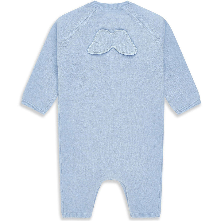 Marie-Chantal Blue Ariel Cashmere Baby Romper,  Luxury Baby Cashmere Romper, New Baby Luxury Gift