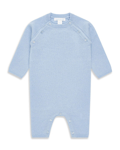 Blue Ariel Cashmere Baby Romper, Marie Chantal Luxury Baby Cashmere Romper, New Baby Luxury Gift