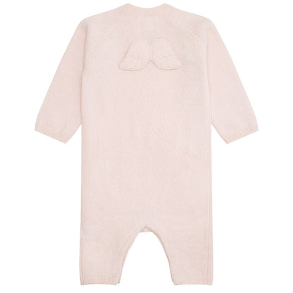 Marie-Chantal Luxury Baby Cashmere Romper, Baby Gift, Pink Ariel Cashmere Baby Romper