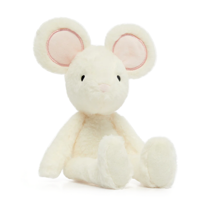 baby gift in a box includes luxury  velour sleepsuit and soft mouse toy