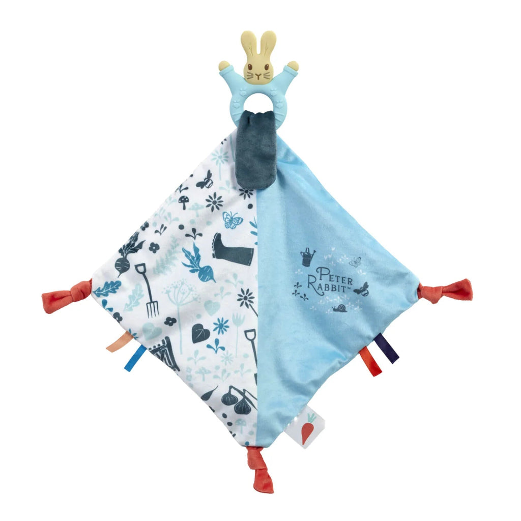 Baby sensory comfort blanket with Peter Rabbit design 