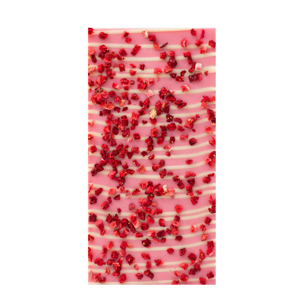 pink and white prosecco chocolate bar