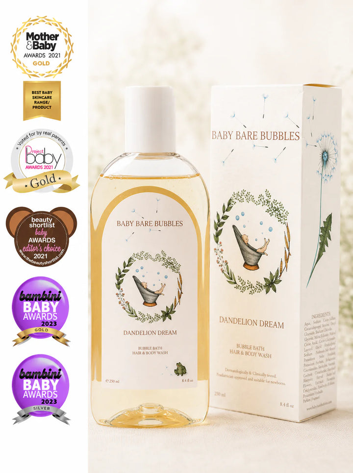 Luxury Baby Shampoo, Body Wash & Bubble Bath By Baby Bare Bubbles