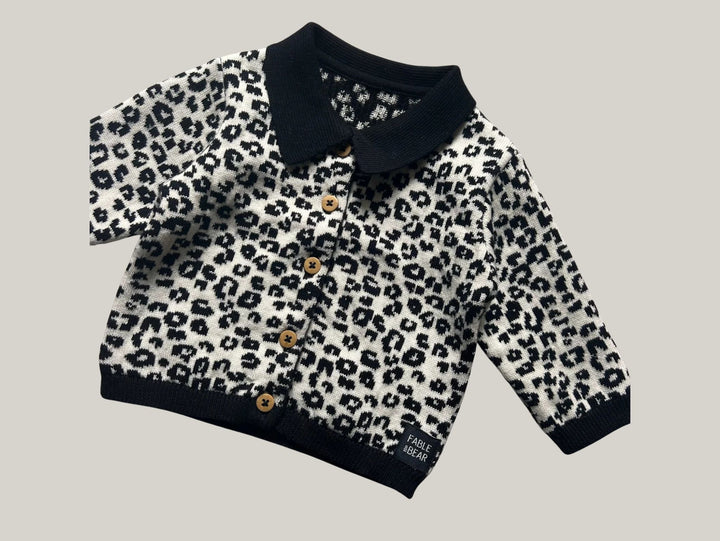 Fable & Bear Organic Cotton Leo Collared Baby Cardigan