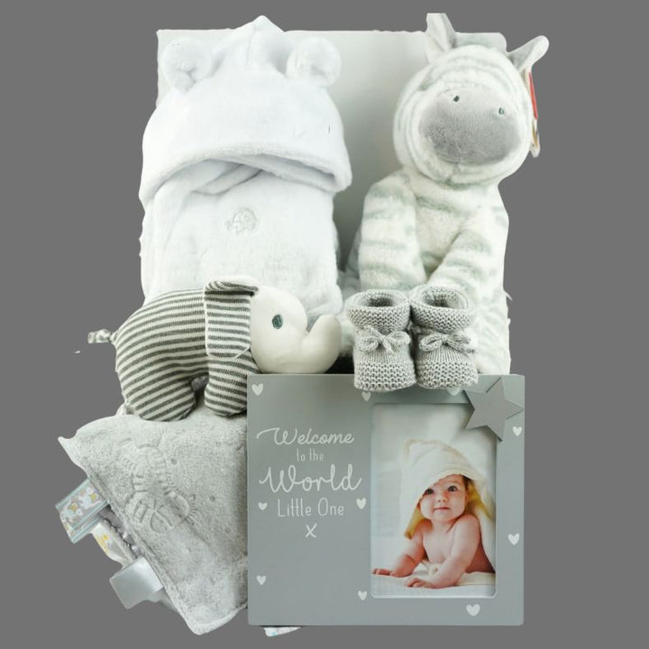 Unisex Baby Gift Hamper, Personalised Baby Gift