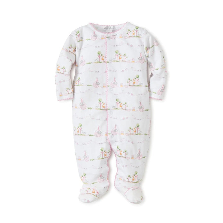 Kissy Kissy prima cotton Noah's ark design baby girl sleepsuit 