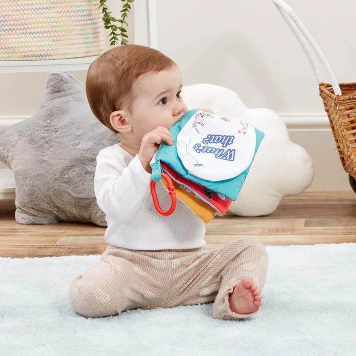 baby soft book 'we're going on a bear hunt' with clip 
