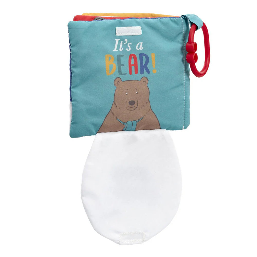baby soft book 'we're going on a bear hunt' with clip 