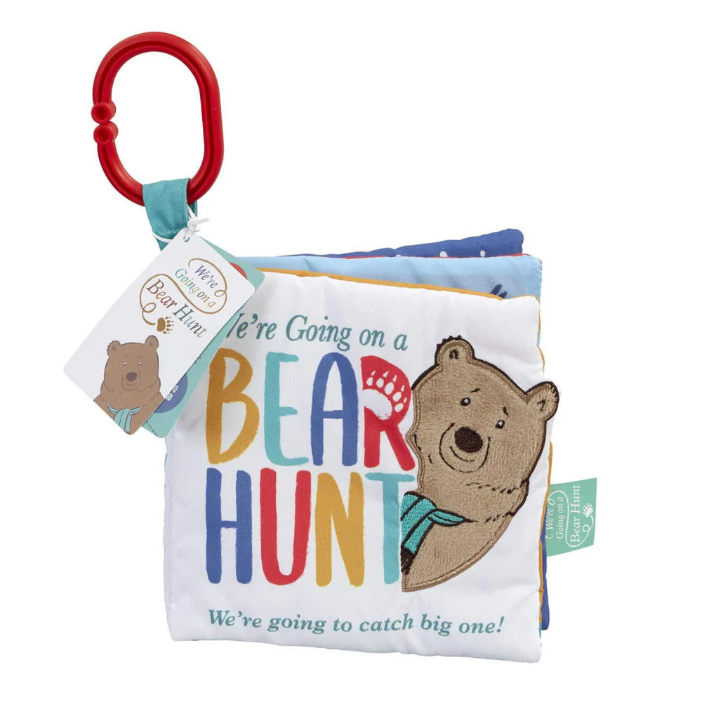 baby soft book 'we're going on a bear hunt' with clip 