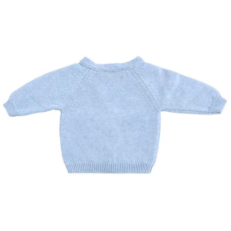 blue cashmere baby cardigan