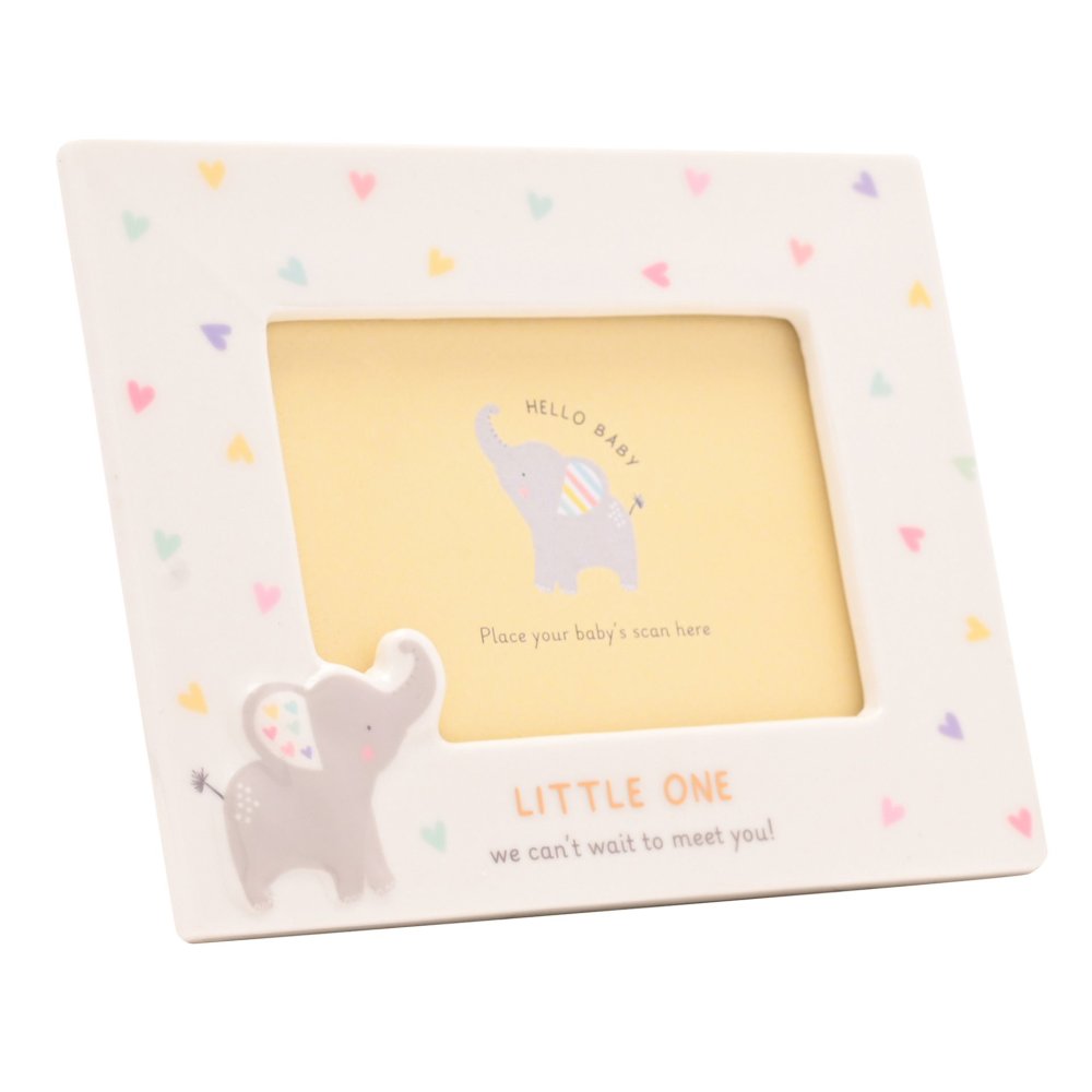 Baby Girl Elephant Scan Picture Frame