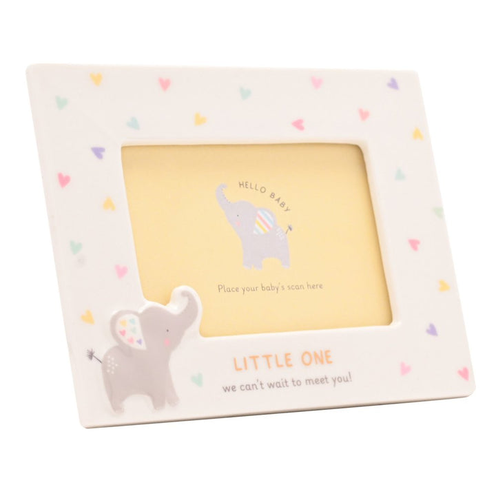 Baby Girl Elephant Scan Picture Frame