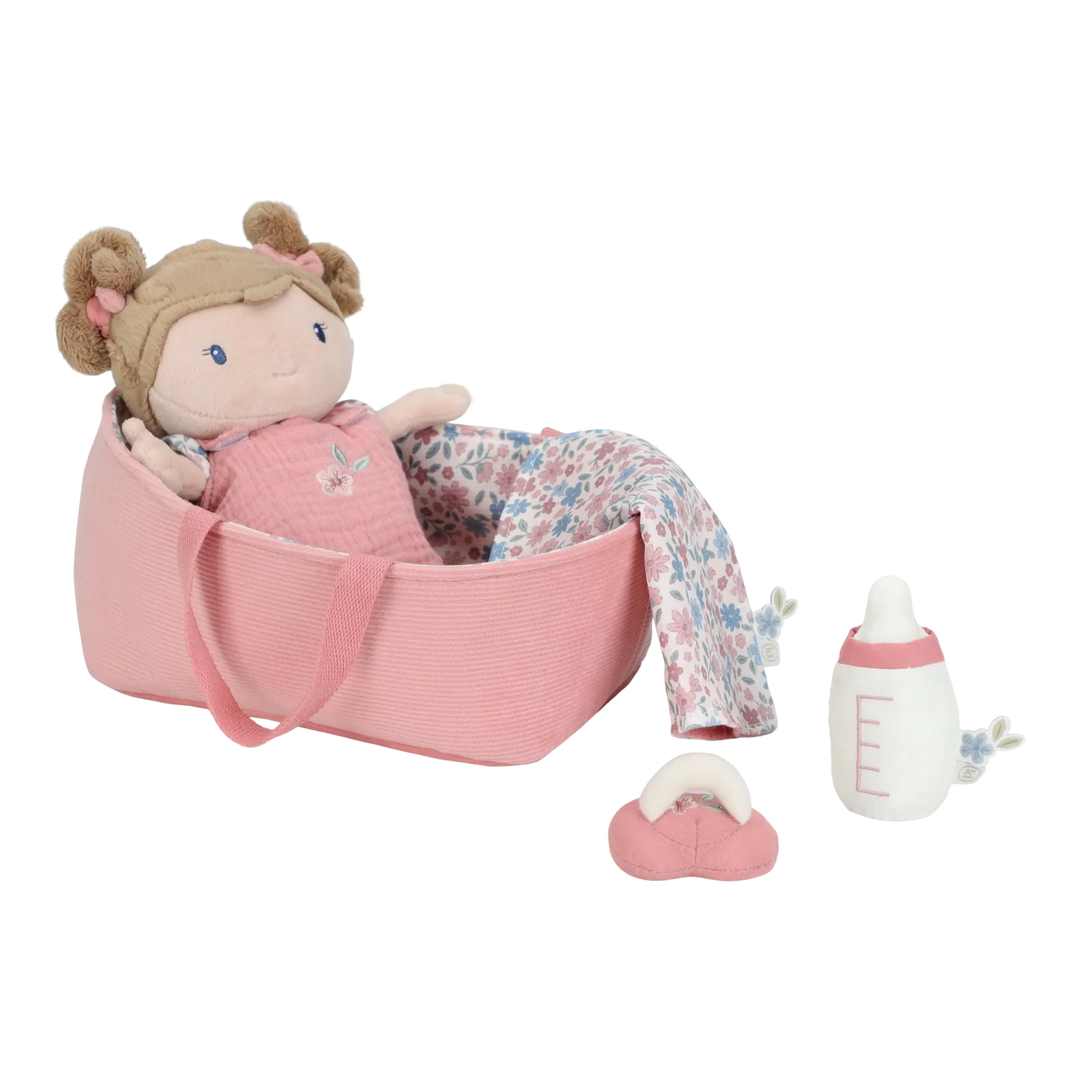 Little Dutch Rosa Baby Doll In Basket