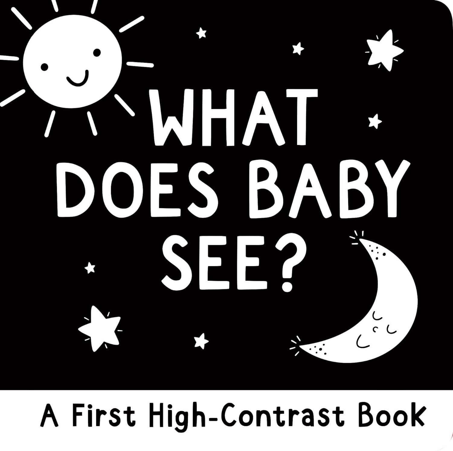 baby board book in black and white