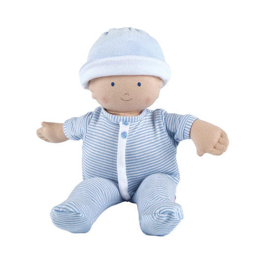 Cherub Baby in a Blue Outfit, Baby's Fist Soft Doll