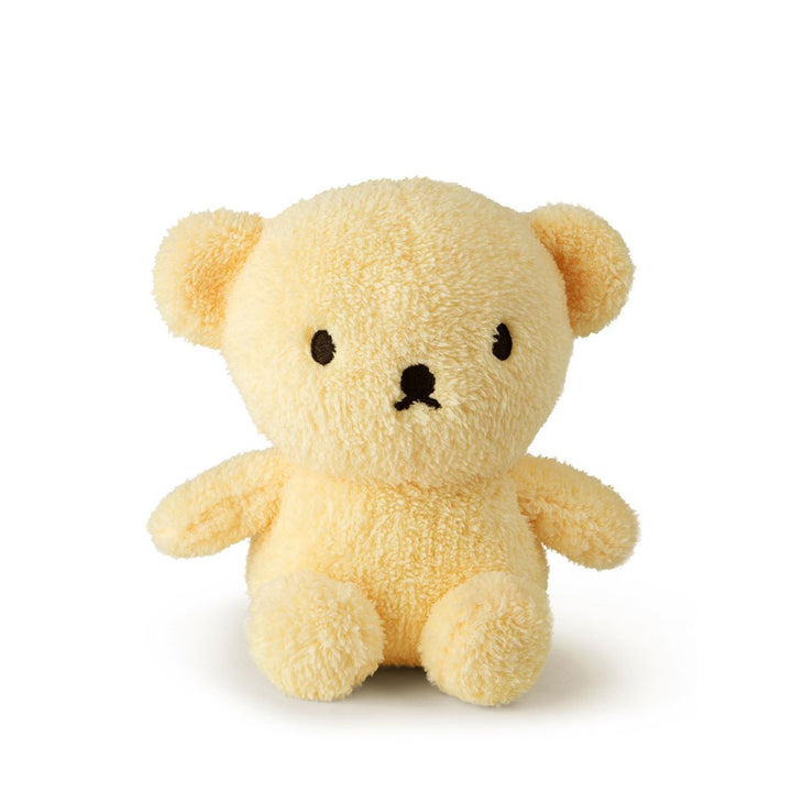 Yellow soft Boris bear in terry fabric