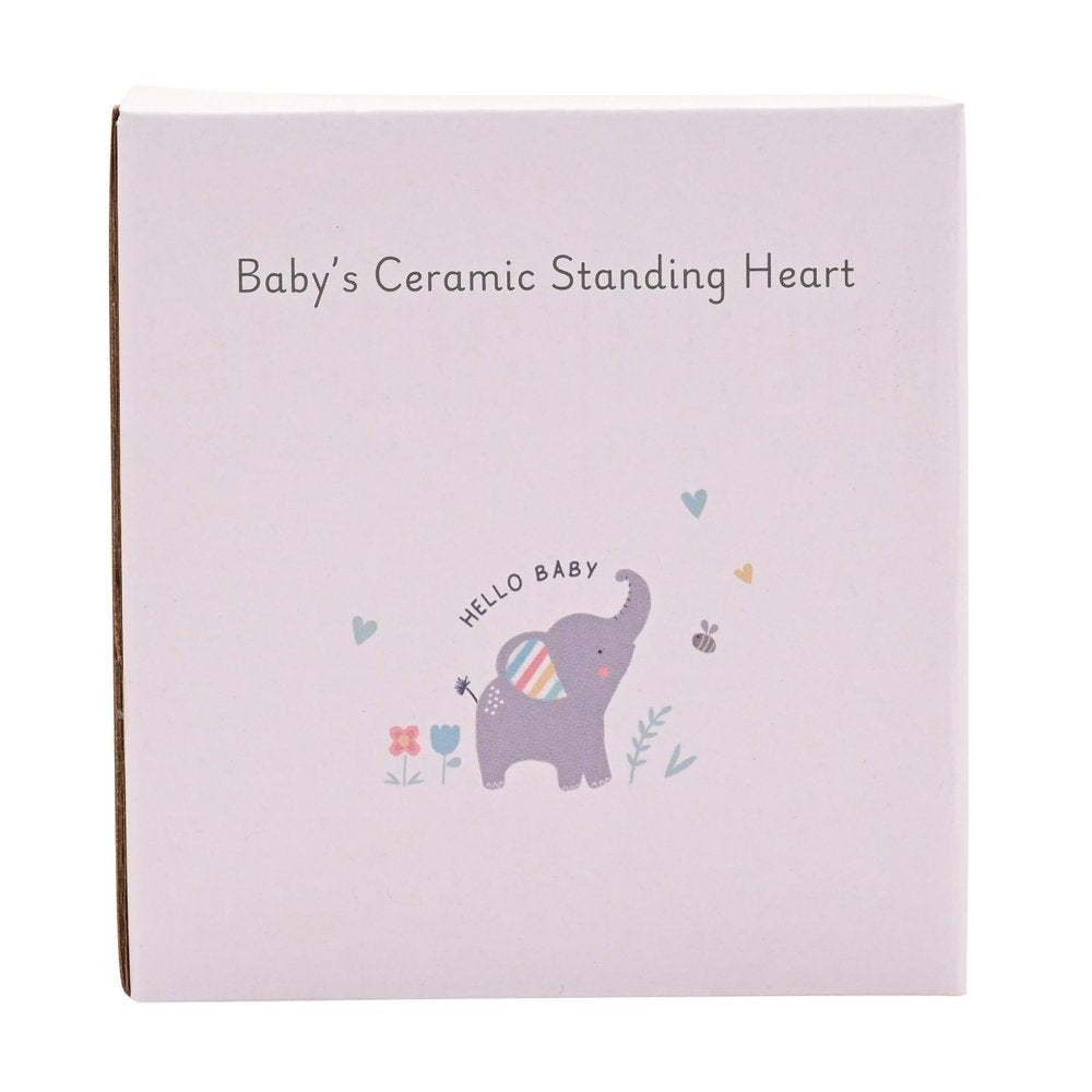Baby Girl Keepsake Standing Heart Plaque