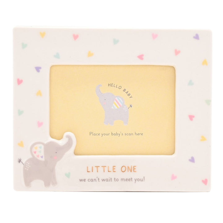 Baby Girl Elephant Scan Picture Frame